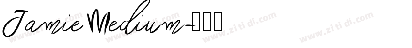 Jamie Medium字体转换